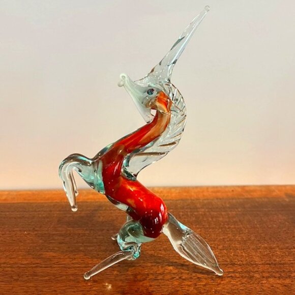 Unbranded Other - Blown Art Glass Unicorn 7" Figurine